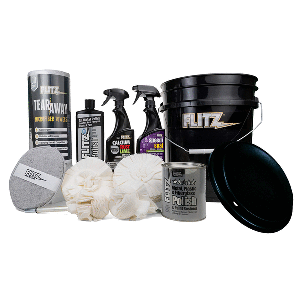 Flitz 5 Gallon Black Bucket Detailers Kit