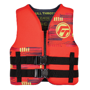Full Throttle Youth Rapid Dry Life Jacket - Red