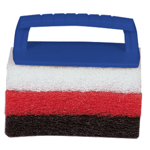 Star Brite Scrub Pad Kit W/  Handle 3 Pads