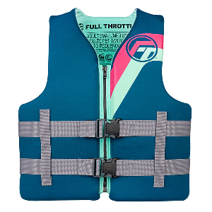 Full Throttle Adult Rapid Dry Life Jacket L/xl - Aqua
