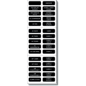 Blue Sea 8067 Label Kit Ac Panel Extended