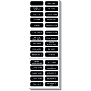 Blue Sea 8039 Label Kit Dc Panel Extended