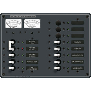 Blue Sea 8076 Breaker Panel 120vac 13 Pos