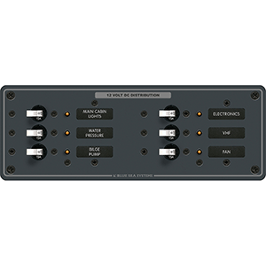 Blue Sea 8096 Breaker Panel Dc 6 Pos