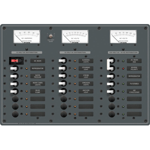 Blue Sea 8184 Breaker Panel 16-12v 8-230vac