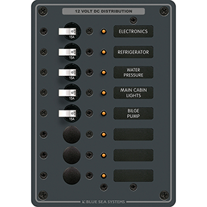 Blue Sea 8023 Panel Dc 8 Circuit Breaker