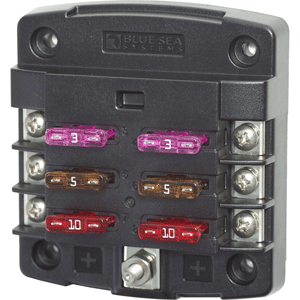 Blue Sea 5033 Fuse Block Screw Term Blade