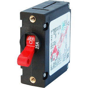 Blue Sea 7217 Circuit Breaker Aa1 25a Red