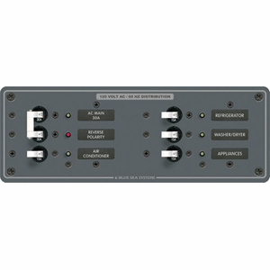 Blue Sea 8099 Breaker Panel 120vac 6 Pos
