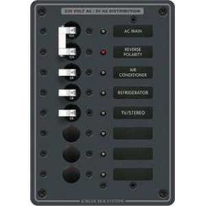 Blue Sea 8127 Breaker Panel 230vac 7 Pos