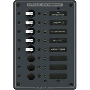 Blue Sea 8159 Panel 230vac 8 Position