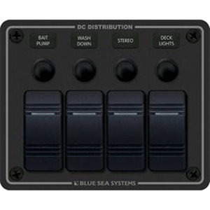 Blue Sea 8372 Panel Waterproof Cb 12vdc 4 Pos