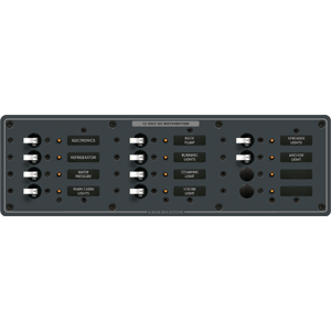 Blue Sea 8375 Panel Dc 12 Pos Horizontal