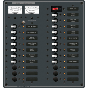 Blue Sea 8380 Breaker Panel Dc 22 Pos Main