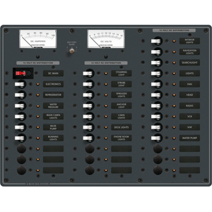 Blue Sea 8381 Breaker Panel Dc 33 Pos Main