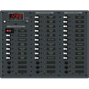 Blue Sea 8382 Breaker Panel Dc 36 Pos Main