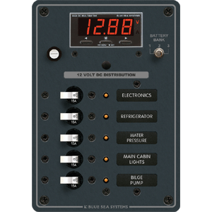Blue Sea 8401 Breaker Panel Dc 5 Pos