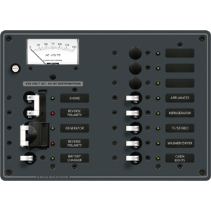 Blue Sea 8462 Breaker Panel 120vac 2 Source
