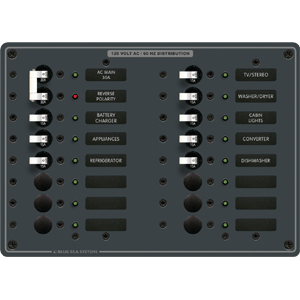 Blue Sea 8464 Breaker Panel 120vac 16 Pos