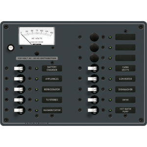 Blue Sea 8479 Breaker Panel 120vac 13 Pos