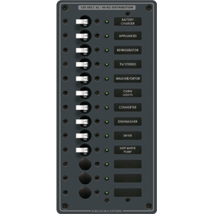 Blue Sea 8480 Breaker Panel 120vac 13 Pos