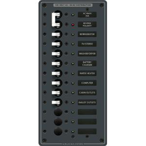 Blue Sea 8485 Breaker Panel 120vac 13pos