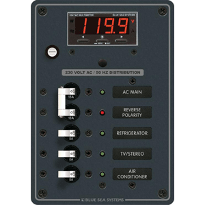 Blue Sea 8505 Breaker Panel Ac 3 Pos W Main