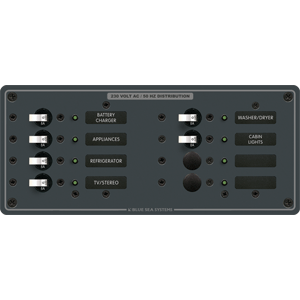 Blue Sea 8511 Breaker Panel 230vac 8 Pos