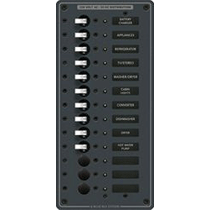Blue Sea 8580 Breaker Panel 230vac 13 Pos