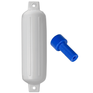 Polyform G-4 Twin Eye Fender 6.5" X 22" White