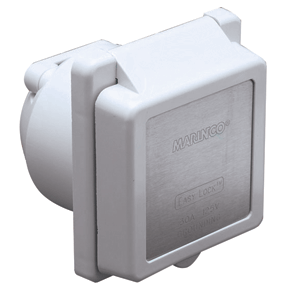 Marinco 301el-b 30a 125v Power Inlet White
