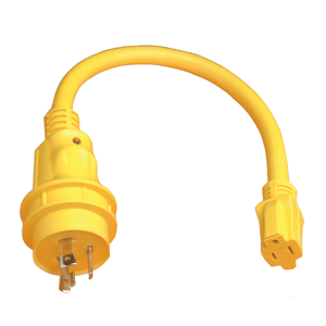 Marinco 105spp Pigtail Adapter 15a Straight Blade To 30a