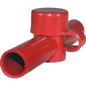 Blue Sea 4003 Cable Cap Dual Entry Red