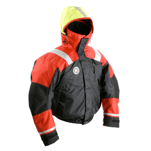 First Watch Ab-1100 Flotation Bomber Jacket Xl Red/black