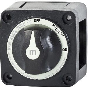 Blue Sea 6010200 Battery Switch Dual Circuit Black