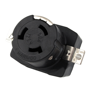 Marinco 6370cr 125v 50a Wire Dockside Receptacle