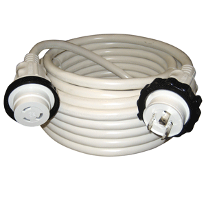 Marinco 30a 125v 50' Molded Cordset White
