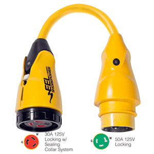 Marinco P503-30 Eel Pigtail Adapter 125v 30a F 50a M