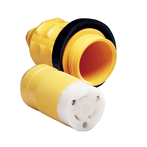 Marinco 305crcn.vpk 30a Female Connector W/ Cover And Rings