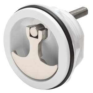 Whitecap Compression Handle Nylon Ss/white Non Locking