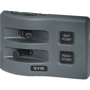 Blue Sea 4303 Weatherdeck Panel 2 Position No Circuit