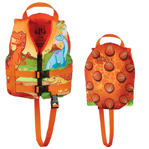 Full Throttle Child Water Buddies Life Vest Dinosaurs