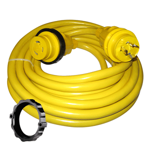 Marinco 30a 125v 35' Molded Cordset Yellow