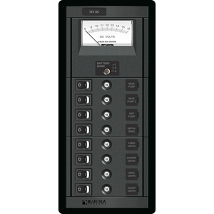 Blue Sea 1463 8 Position Switch Clb + Meter Vertical