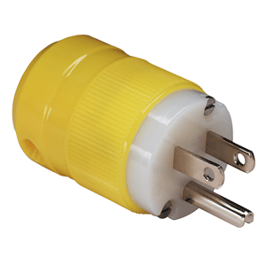 Marinco 15a 125v Straight Blade Male Plug