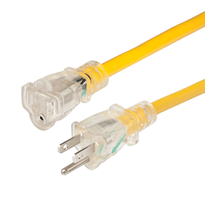 Marinco 50' 14/3 15a Lighted Extension Cord