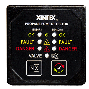 Xintex P-2bnv-r Propane Fume Detector, 2-channel, Sensors