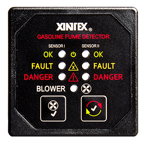 Xintex G-2bb-r Gasoline Fume Detector, 2-channel, W/ Blower