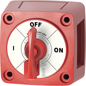 Blue Sea 6004 Battery Switch On/off W/locking Key Red