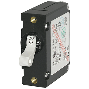Blue Sea 7197 A-series Circuit Breaker 2.5a White